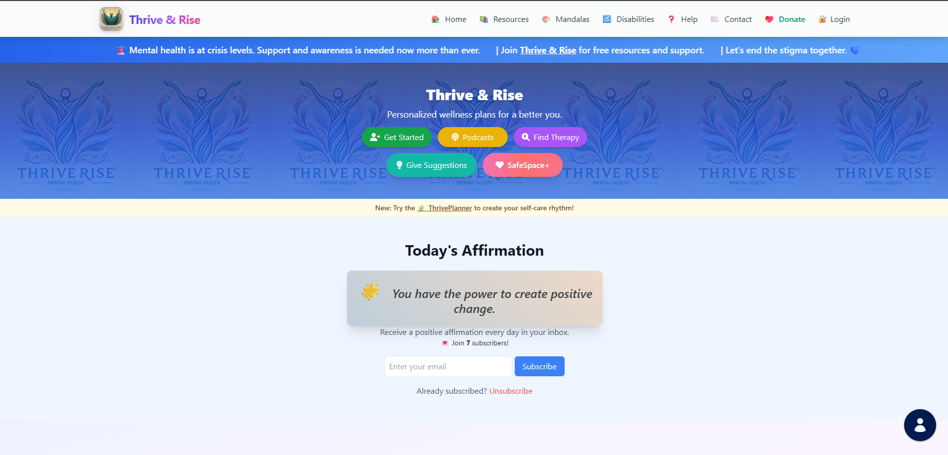 Mental Health Website, designed to support people at a global level.